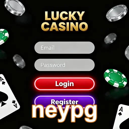Tela de login do cassino NeyPG, com design atraente e opções para jogadores sortudos.