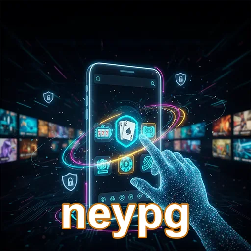 Imagem de um smartphone mostrando jogos de cassino, representando a experiência no neypg.